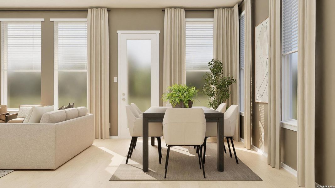 Furnished interior view inside a new home in Brookmill, San Antonio (Image 8). Furnished interior view inside a new home in Brookmill, San Antonio (Image 8).