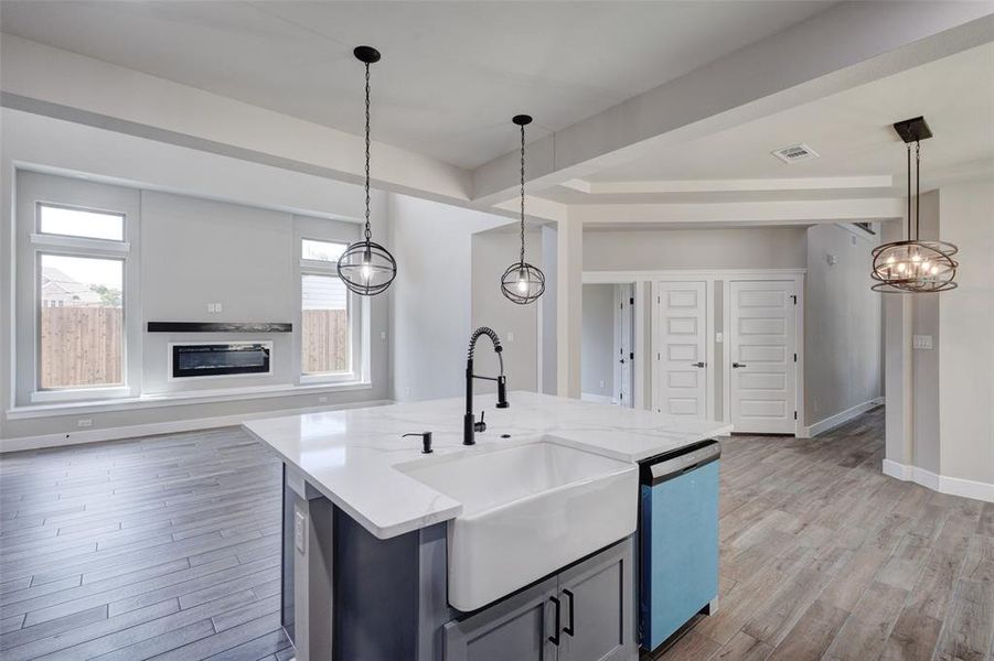 Furnished interior view inside a new home in , Irving (Image 6).