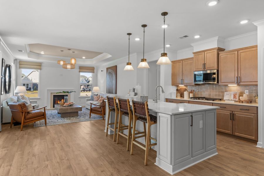 Representative furnished interior of a home built from the The Shorebreak by Chesapeake Homes in Coastal Club of the Carolinas, Calabash (Image 30).