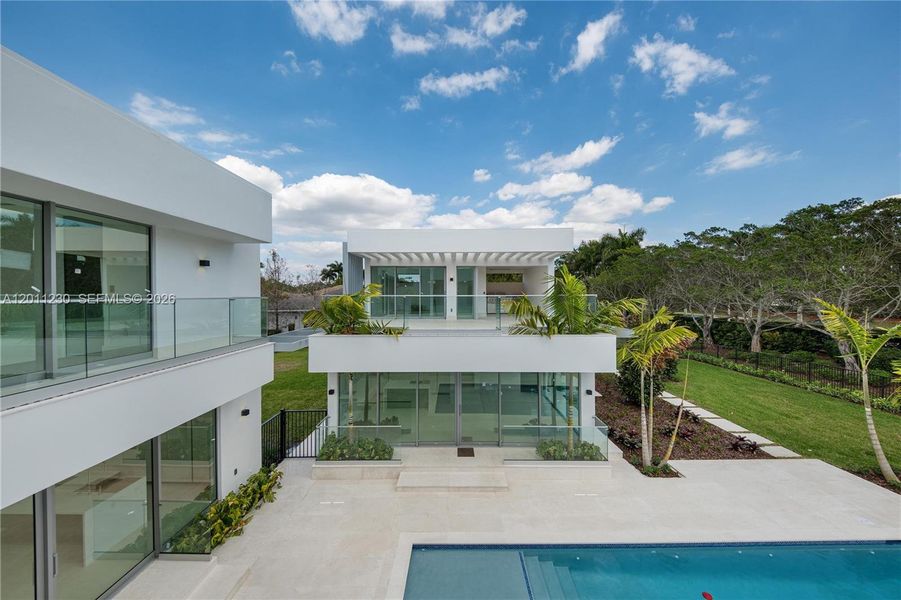 Exterior details and patio area of a home in , Weston (Image 29).