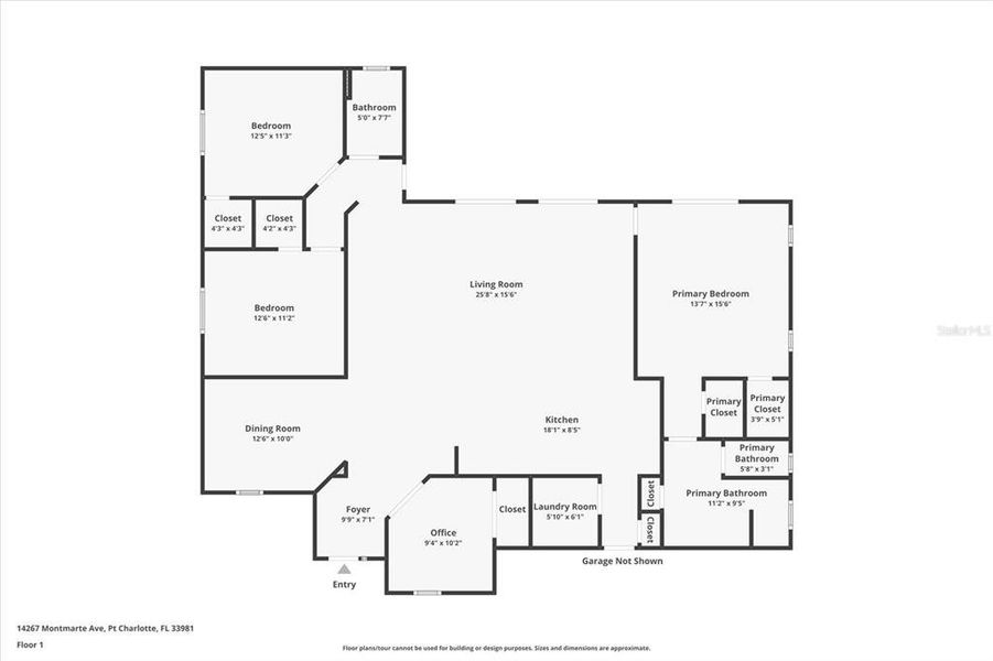 2D floor plan layout of this home in , Port Charlotte, FL (Image 5).
