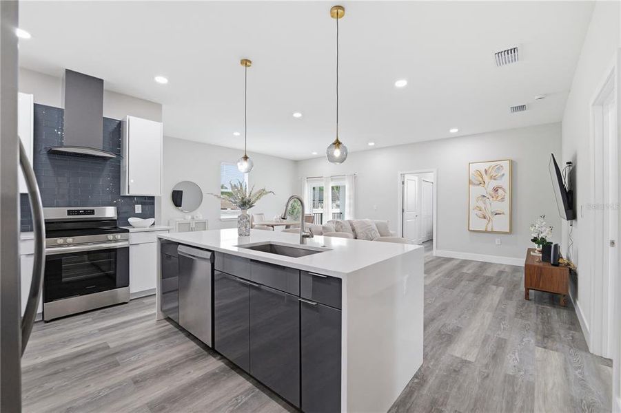 Furnished interior view inside a new home in , Tampa (Image 38).