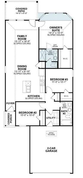 2D floor plan layout of this home in Pinewood at Grand Texas, New Caney, TX (Image 4). 2D floor plan layout of this home in Pinewood at Grand Texas, New Caney, TX (Image 4).