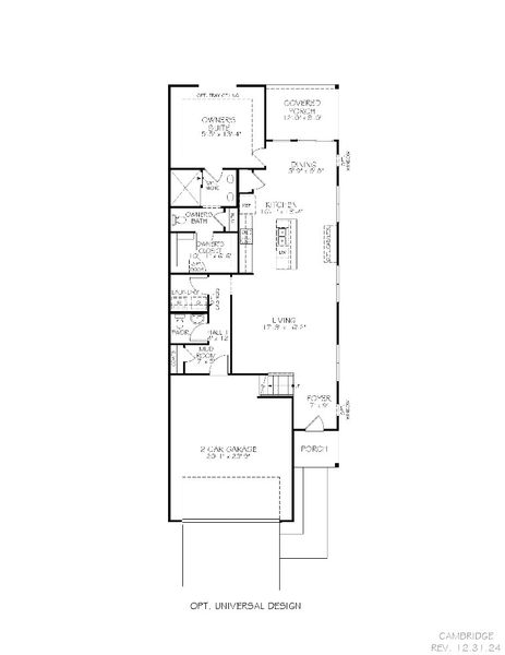 2D floor plan layout of this home in The Courtyards at Oak Grove, Durham, NC (Image 27).