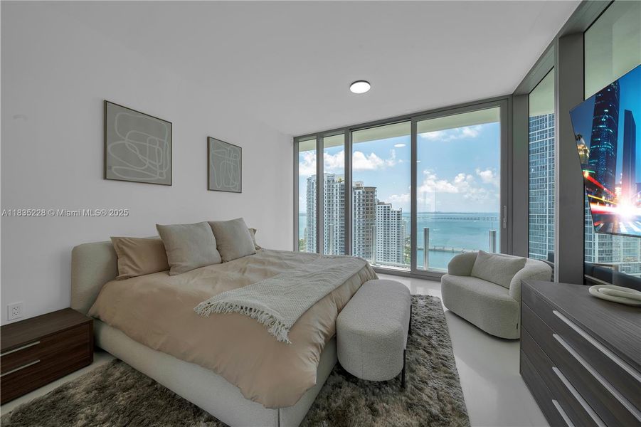 Furnished interior view inside a new home in Aston Martin Residences, Miami (Image 16).