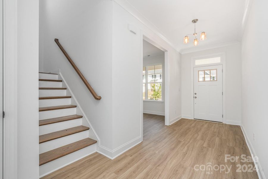 Representative Photo. Stairs on hallway