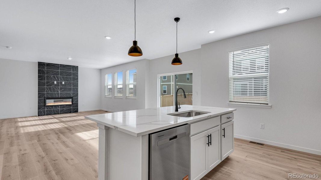 Furnished interior view inside a new home in Trails at Crowfoot, Parker (Image 5).