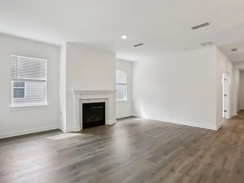 Spend family movie nights in the spacious great room.