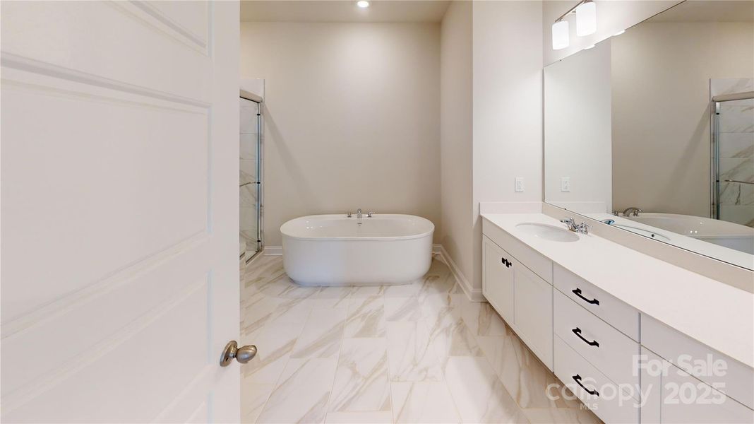 Furnished interior view inside a new home in Edgewood Preserve, Huntersville (Image 5).
