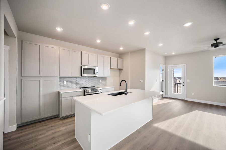 Furnished interior view inside a new home in Trails at Aspen Ridge-3, Colorado Springs (Image 11).