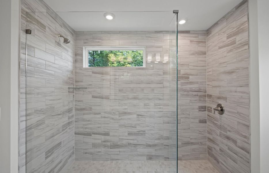 Owner's Bath with Dual Bowl Vanity and Walk-In Shower Owner's Bath with Dual Bowl Vanity and Walk-In Shower