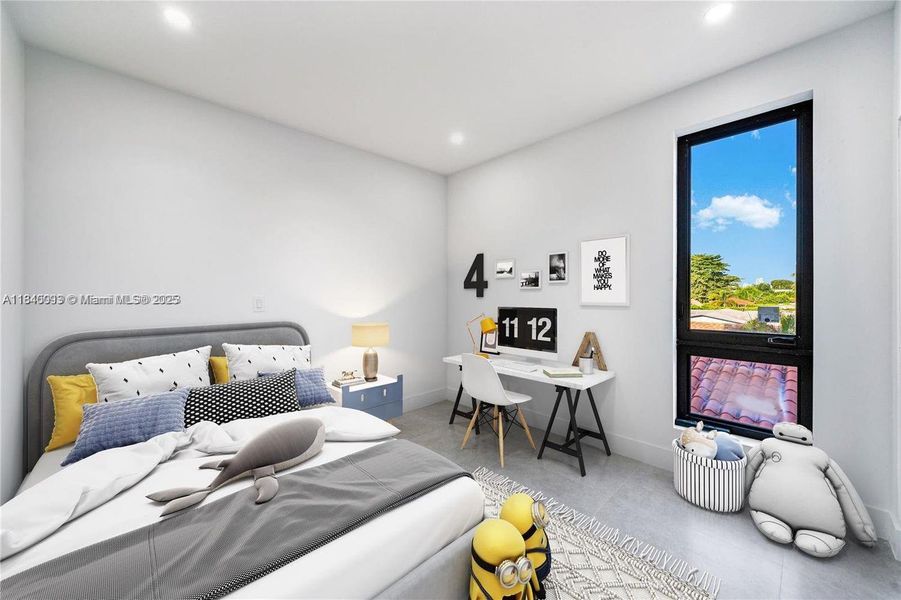 Furnished interior view inside a new home in , Miami (Image 13).