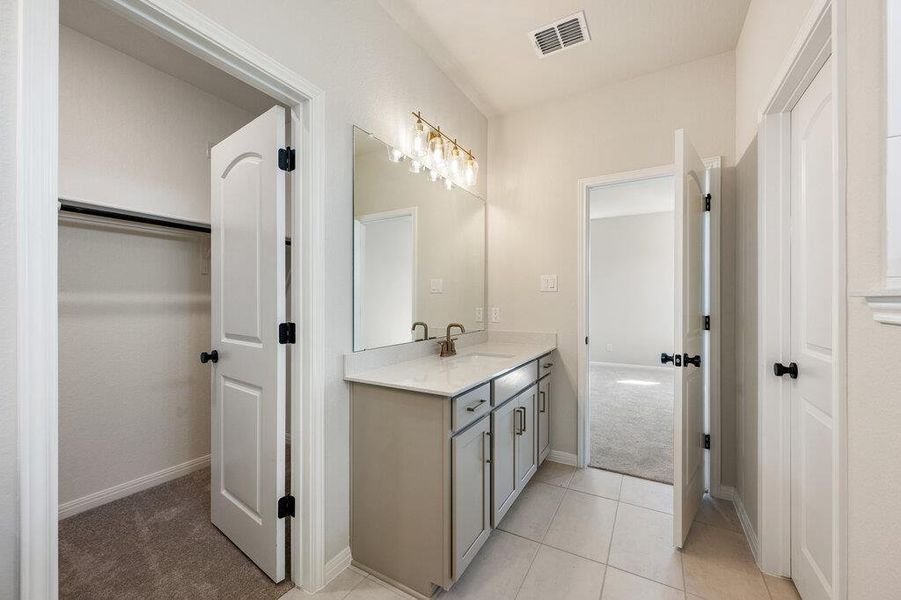 Furnished interior view inside a new home in Lariat, Liberty Hill (Image 14).