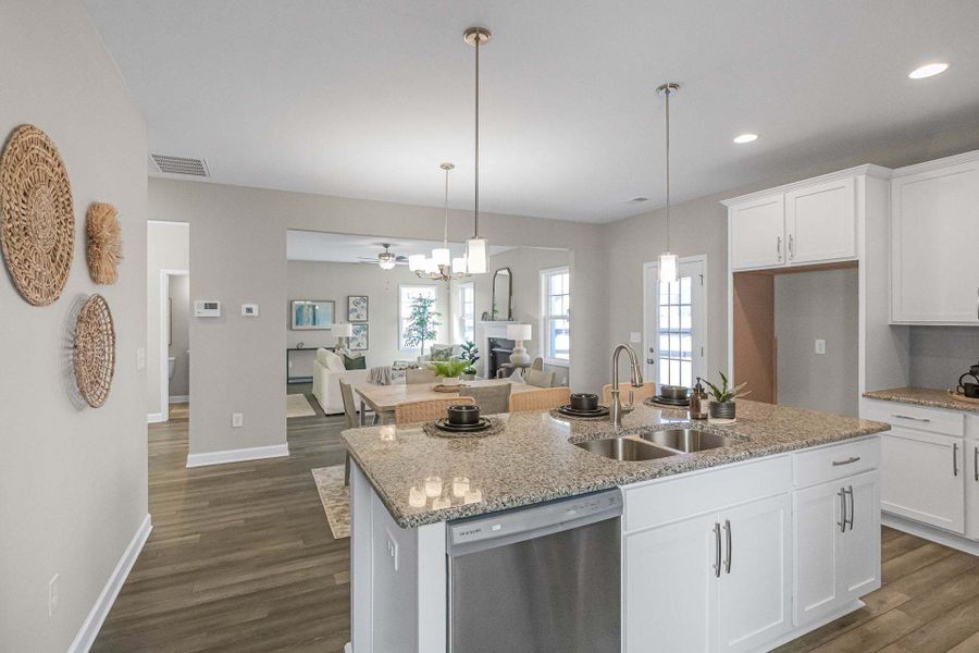 Representative furnished interior of a home built from the Aberdeen by Caviness & Cates Communities in Bartlett Manor, Youngsville (Image 144).