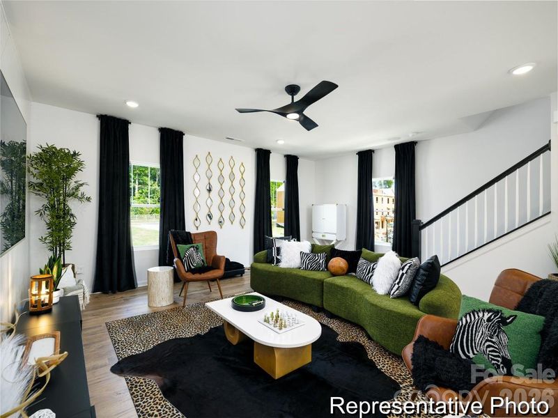 Furnished interior view inside a new home in , Charlotte (Image 24).