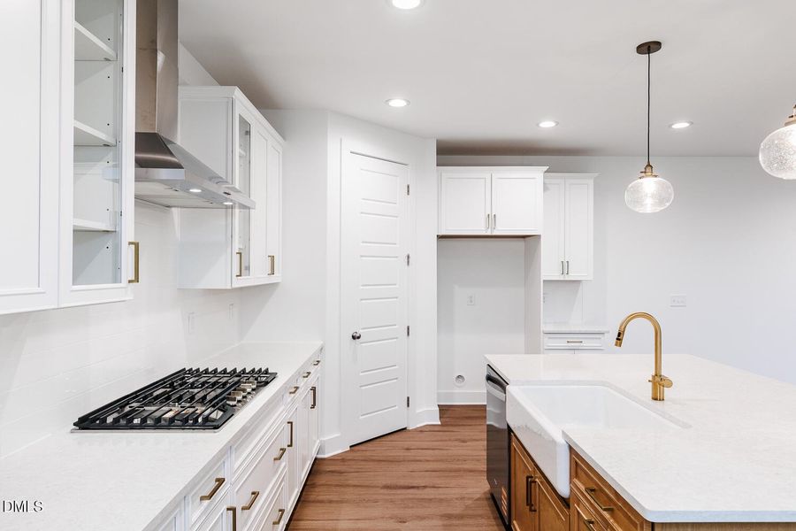 Gas Cooktop and Stainless hood vent