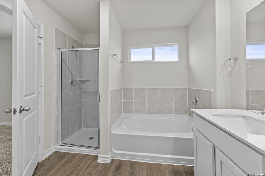 Furnished interior view inside a new home in Riverstone at Westpointe, San Antonio (Image 6).