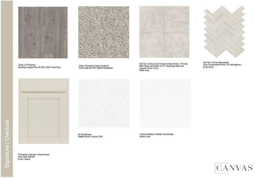 Sample of building materials used in homes in Oakmead, Buford (Image 29).