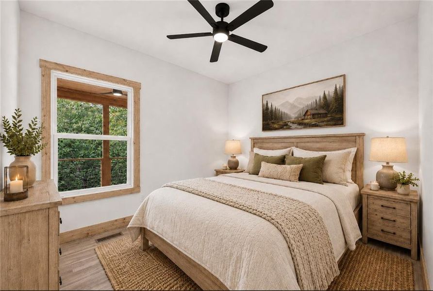 Furnished interior view inside a new home in , Ellijay (Image 15).