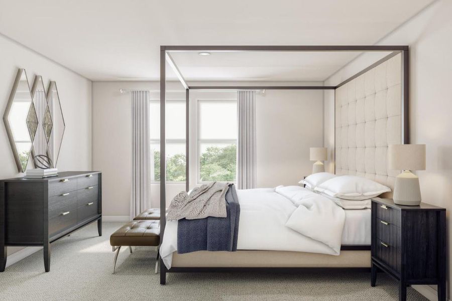 Furnished interior view inside a new home in Santa Fe, Cleveland (Image 5).