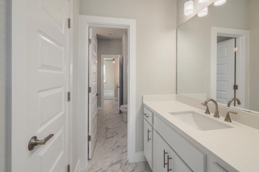 Furnished interior view inside a new home in Santa Rita Ranch, Liberty Hill (Image 15).