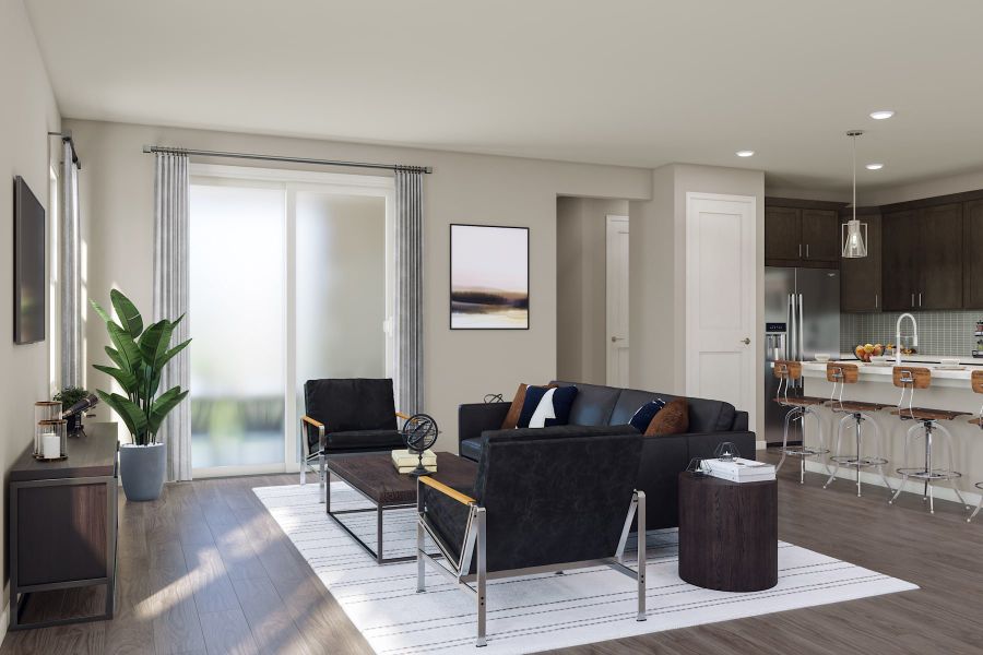 Representative furnished interior of a home built from the 2804 by Tri Pointe Homes in The Aurora Highlands, Aurora (Image 17).