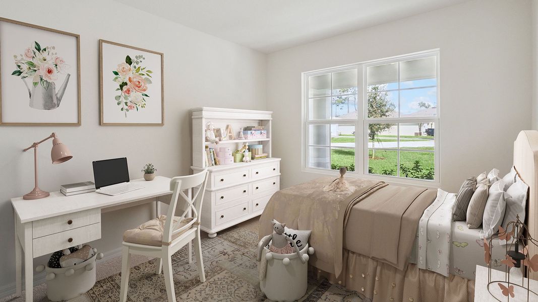 Representative furnished interior of a home built from the MADISON by D.R. Horton in Fountain View, Ormond Beach (Image 5).