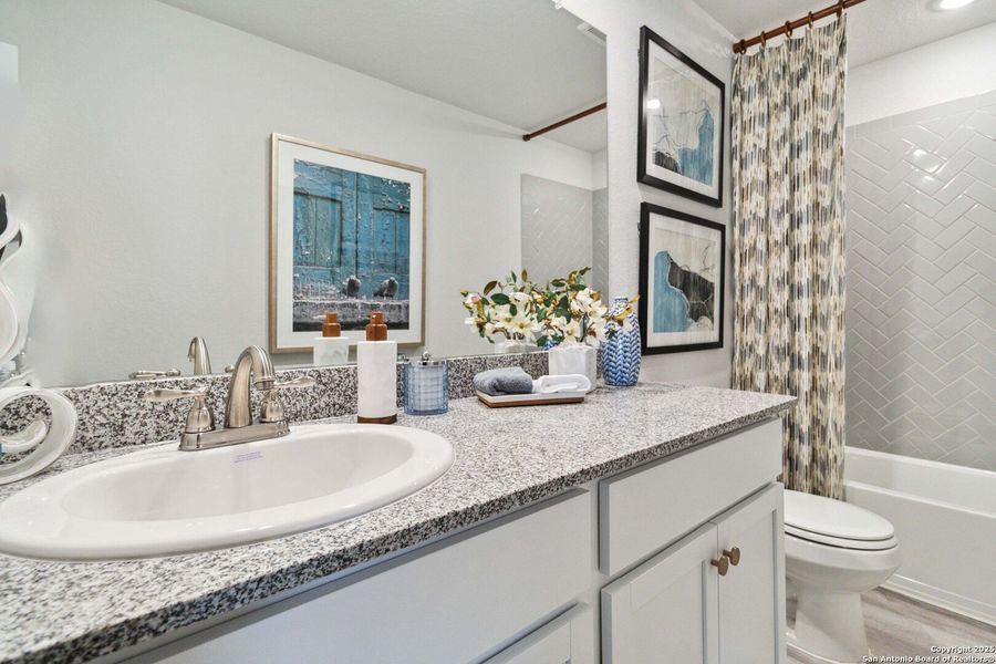 Furnished interior view inside a new home in Katzer Ranch, Converse (Image 13). Furnished interior view inside a new home in Katzer Ranch, Converse (Image 13).