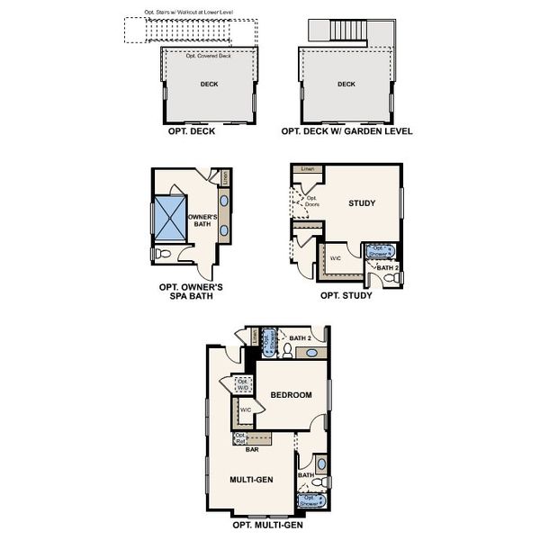 2D floor plan layout for the Carson by Century Communities in Overland Ranch, Aurora, CO (Image 3). 2D floor plan layout for the Carson by Century Communities in Overland Ranch, Aurora, CO (Image 3).
