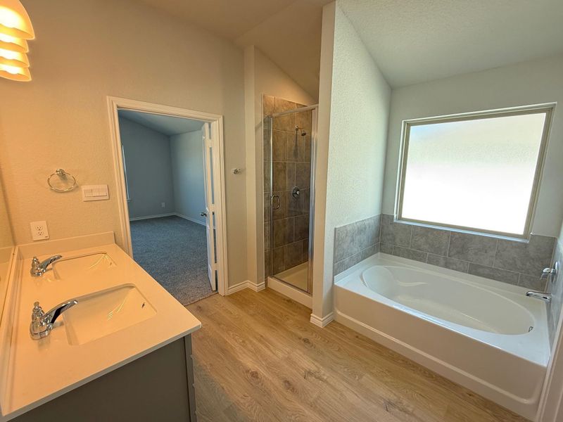 Furnished interior view inside a new home in Southern Pointe, College Station (Image 7).