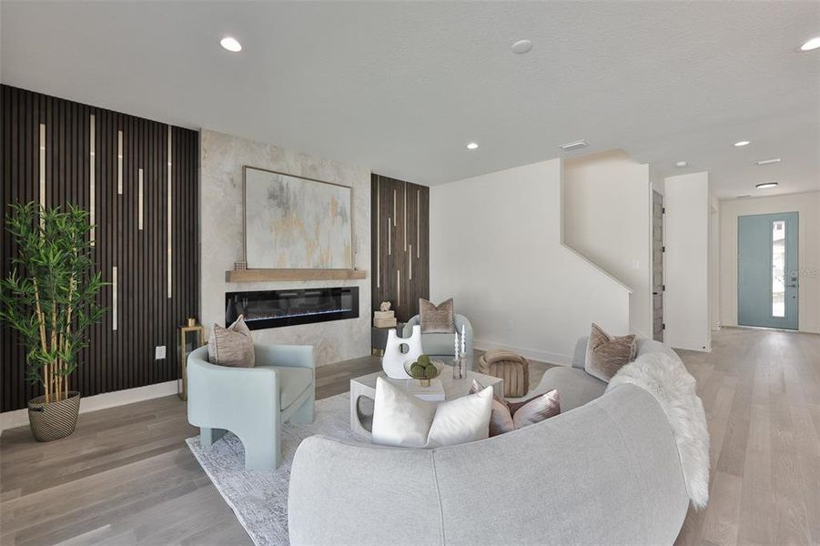 Furnished interior view inside a new home in , Tampa (Image 32).