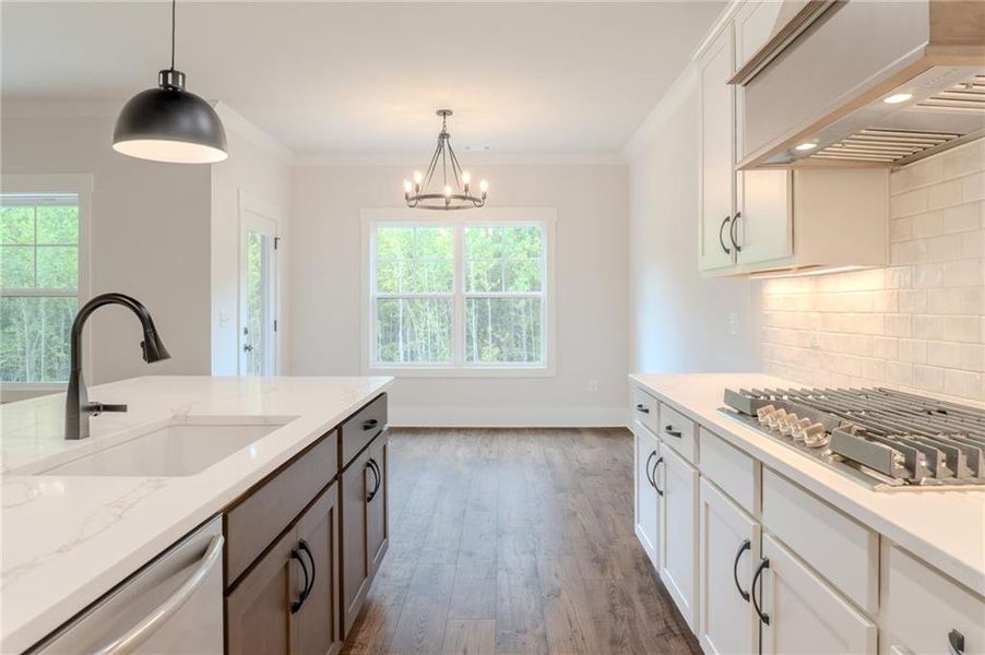 Furnished interior view inside a new home in Weslyn Park, Social Circle (Image 9).