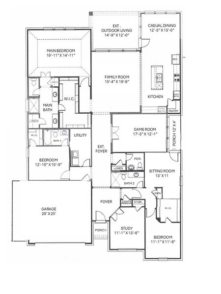 2105 Ten Mile Creek Court Floor Plan 2105 Ten Mile Creek Court Floor Plan