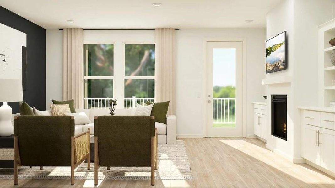 Furnished interior view inside a new home in , Woodstock (Image 10).