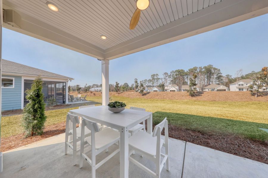 Sip your Morning Coffee on the Porch. Model Home Representation.