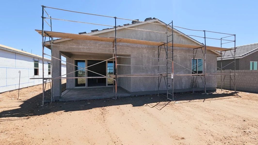 Back exterior elevation