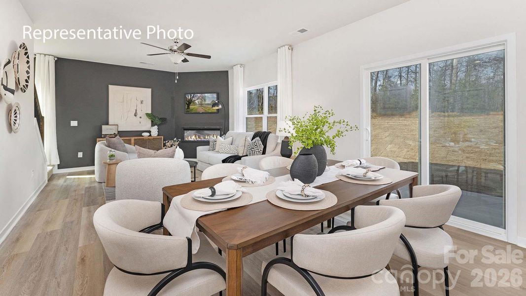 Furnished interior view inside a new home in Stanton, Richburg (Image 3).