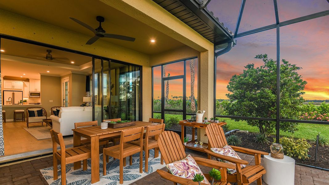 Representative furnished interior of a home built from the Ceretti by Taylor Morrison in Esplanade by the Islands, Naples (Image 4).