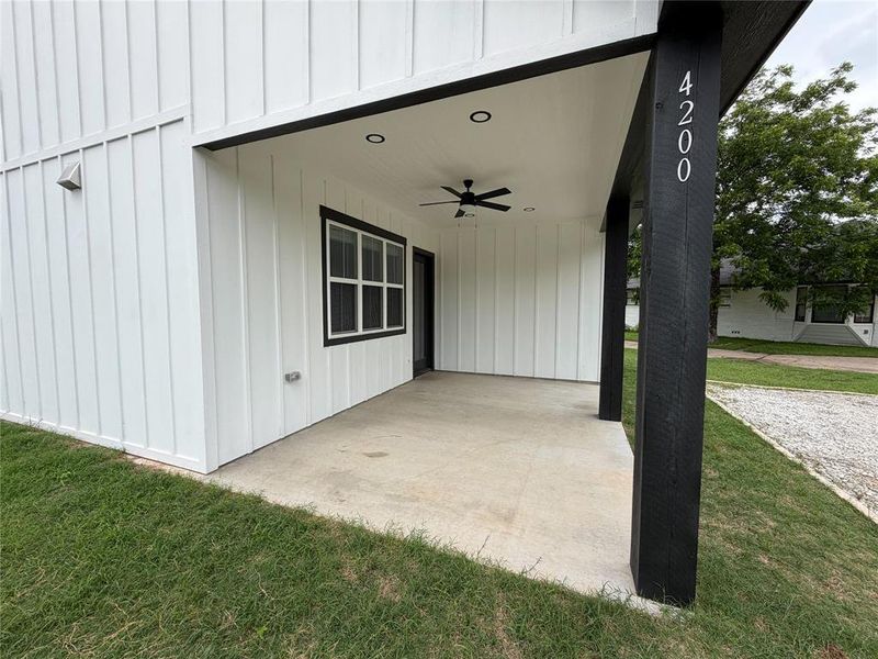 Exterior details and patio area of a home in , Bellmead (Image 19). Exterior details and patio area of a home in , Bellmead (Image 19).