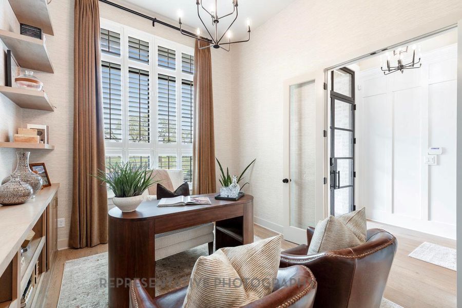 Furnished interior view inside a new home in The Woodlands Hills, Willis (Image 10).