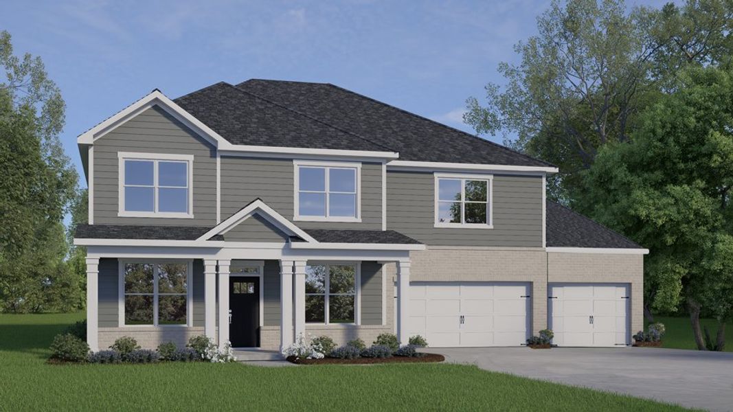 Representative exterior photo of a completed home built from the Tillery by D.R. Horton in Kalas Falls, Wake Forest, NC (Image 17). Representative exterior photo of a completed home built from the Tillery by D.R. Horton in Kalas Falls, Wake Forest, NC (Image 17).