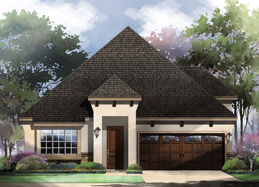 Monza Floor Plan Elevation B in Willis Ranch, San Antonio | Sitterle Homes Monza Floor Plan Elevation B in Willis Ranch, San Antonio | Sitterle Homes
