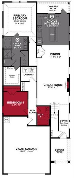 Beazer Homes Saratoga Sage Floorplan.