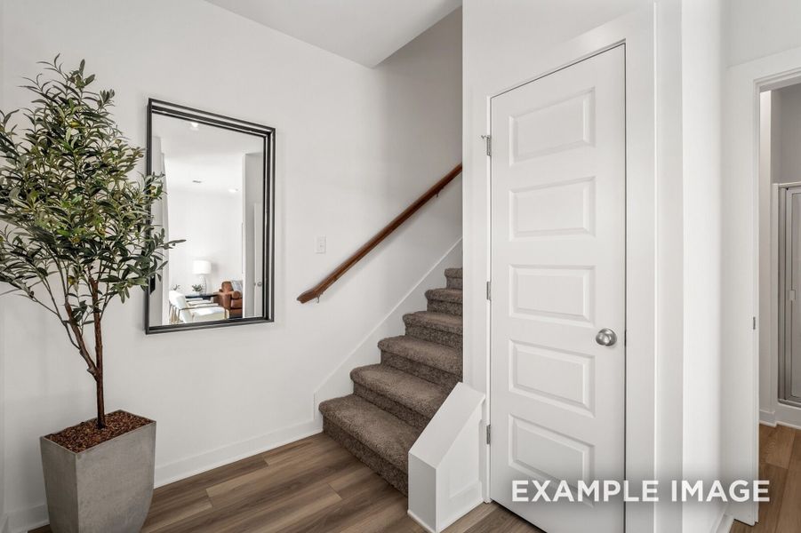 Furnished interior view inside a new home in The Towns at Red River, Gallatin (Image 8).