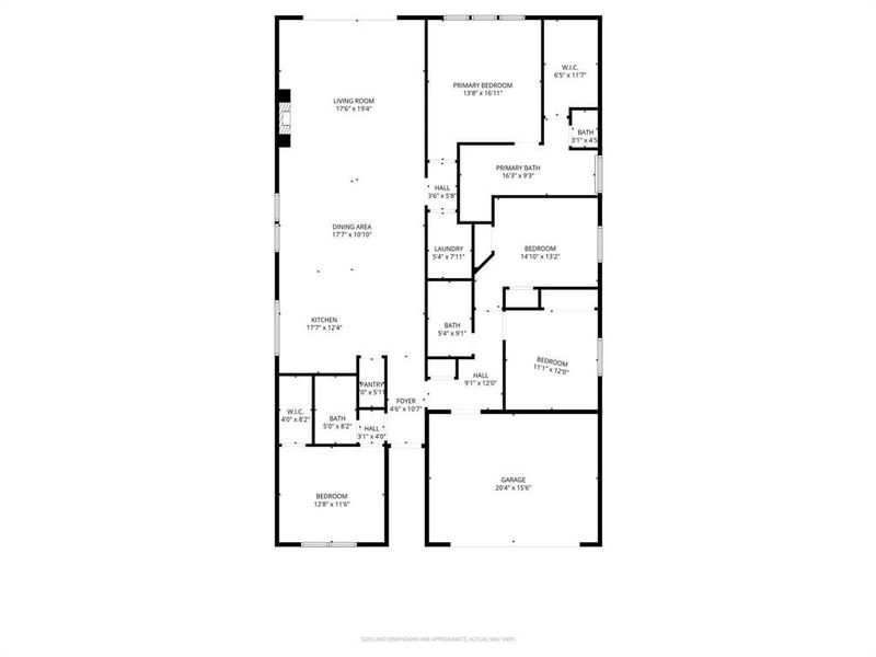 2D floor plan layout of this home in , Little Elm, TX (Image 3).