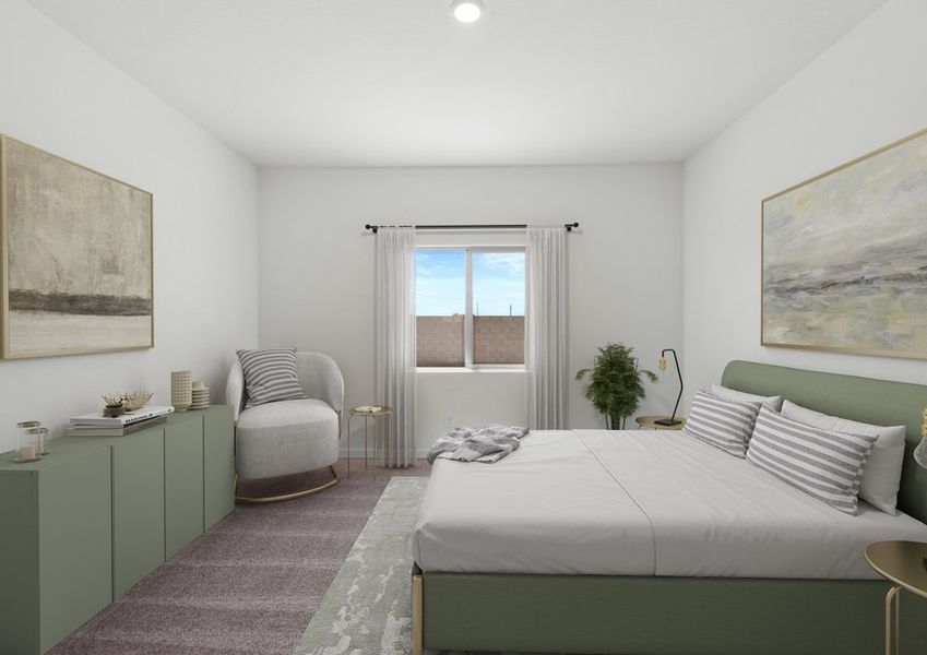 Furnished interior in a model home at Bisbee Ranch in Casa Grande (Image 6).