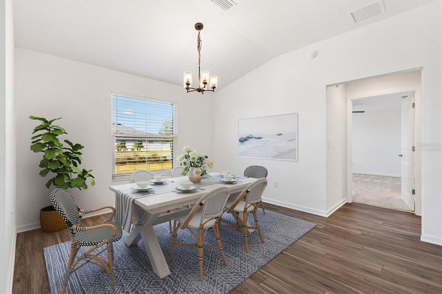 Furnished interior view inside a new home in , The Villages (Image 10).