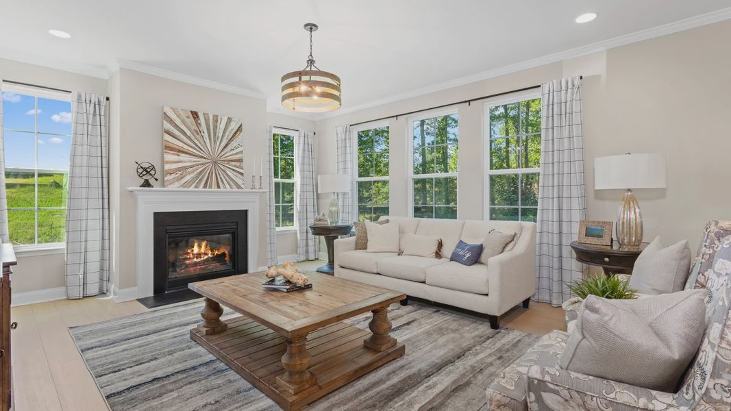 Furnished interior view inside a new home in The Farm at Neill's Creek, Lillington (Image 6). Furnished interior view inside a new home in The Farm at Neill's Creek, Lillington (Image 6).