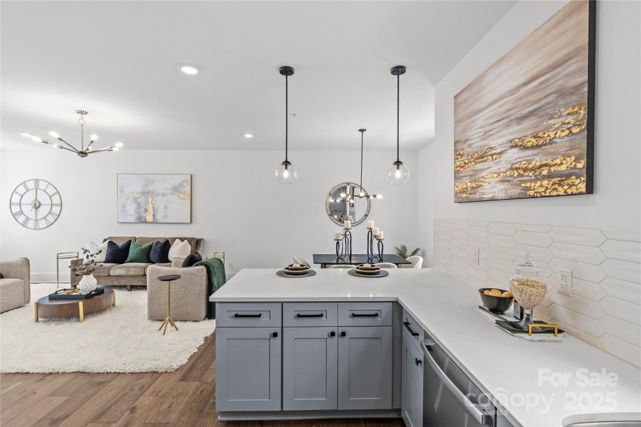 Furnished interior view inside a new home in , Charlotte (Image 31).