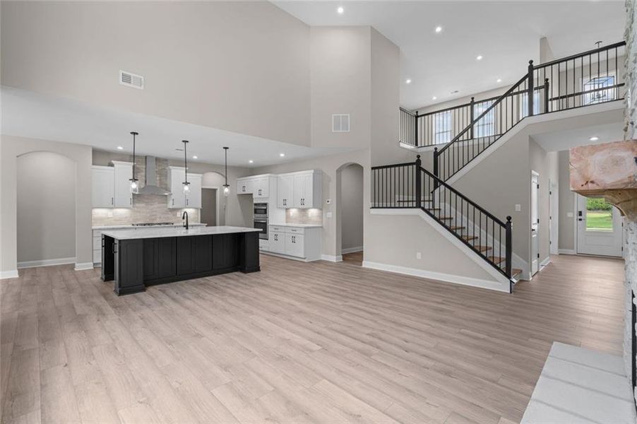 Furnished interior view inside a new home in Hidden Fields, Hoschton (Image 5).
